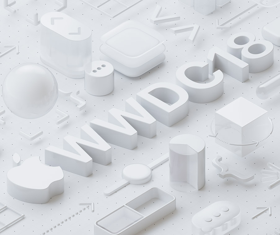 Eine Anzeige für die WWDC 2018.