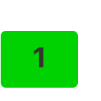 ランクインジケータに、最高ランクである「1」が表示されている。