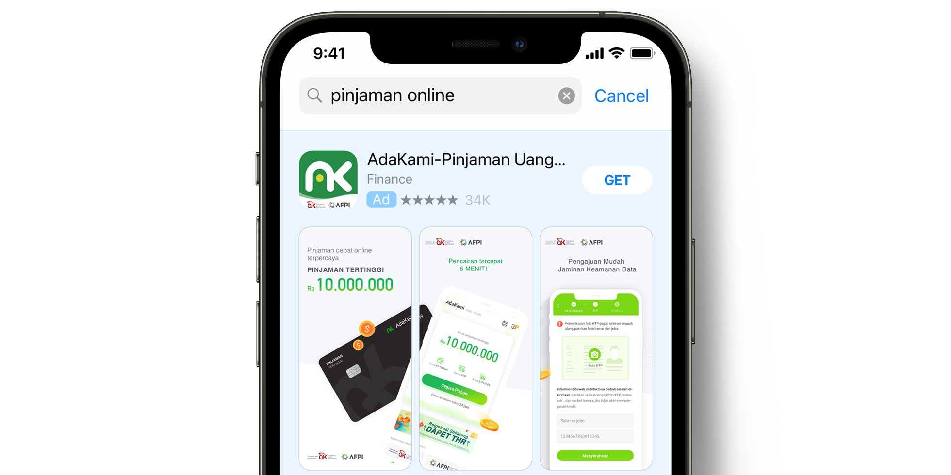 AdaKami 在 App Store 上投放的广告