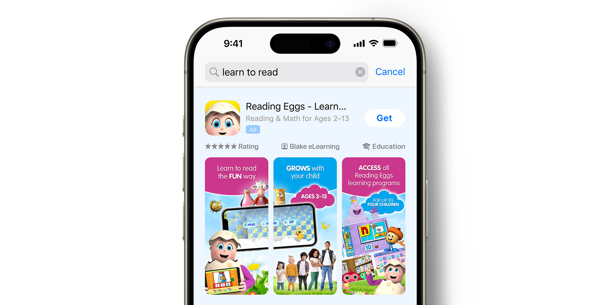 Reading Eggs - 成功事例 - Apple Search Ads